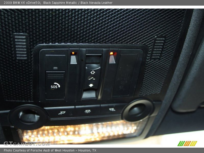 Black Sapphire Metallic / Black Nevada Leather 2009 BMW X6 xDrive50i