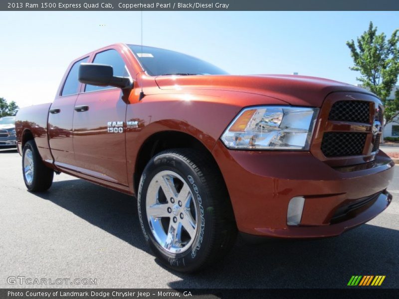 Copperhead Pearl / Black/Diesel Gray 2013 Ram 1500 Express Quad Cab