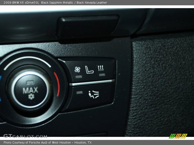 Black Sapphire Metallic / Black Nevada Leather 2009 BMW X6 xDrive50i