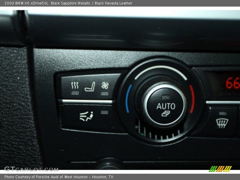 Black Sapphire Metallic / Black Nevada Leather 2009 BMW X6 xDrive50i
