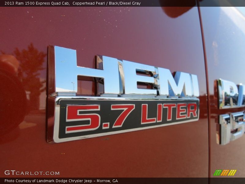 Copperhead Pearl / Black/Diesel Gray 2013 Ram 1500 Express Quad Cab