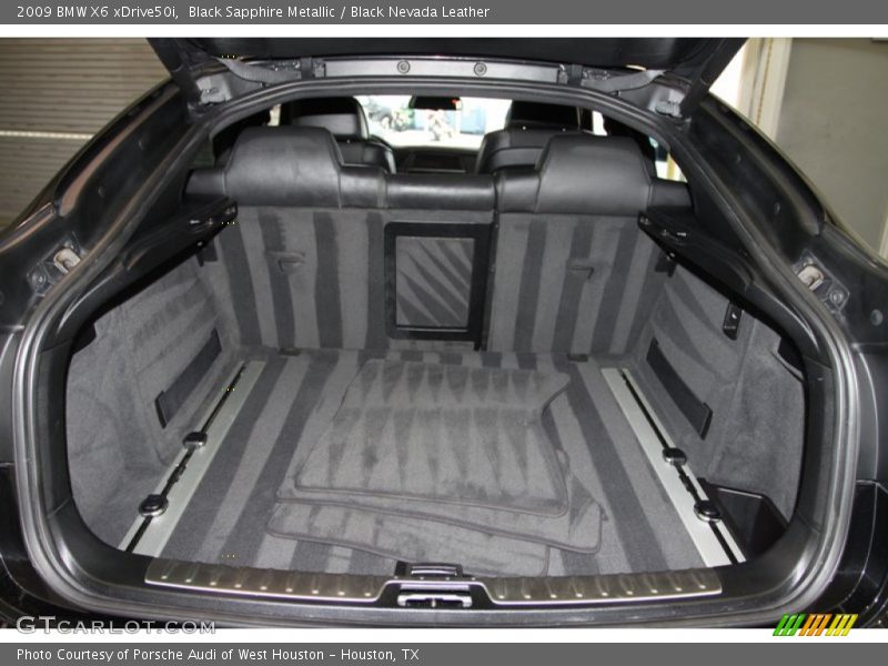 Black Sapphire Metallic / Black Nevada Leather 2009 BMW X6 xDrive50i