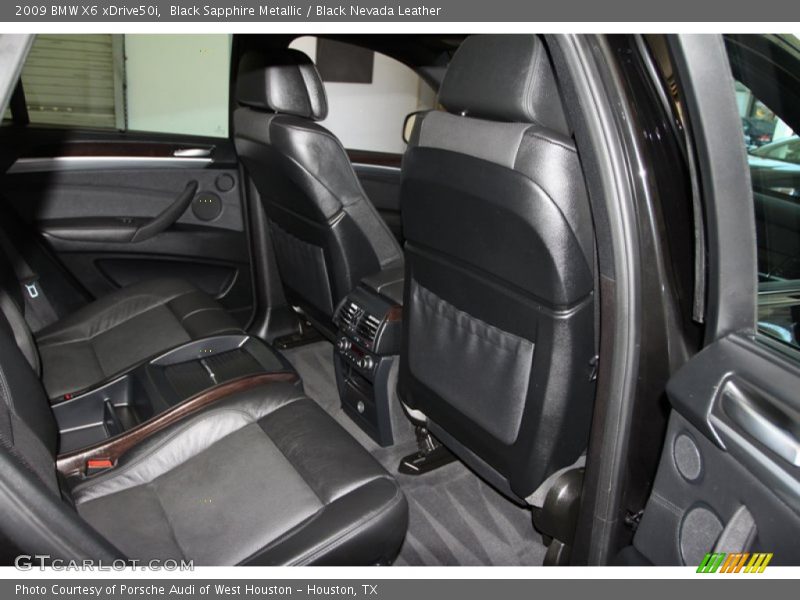 Black Sapphire Metallic / Black Nevada Leather 2009 BMW X6 xDrive50i