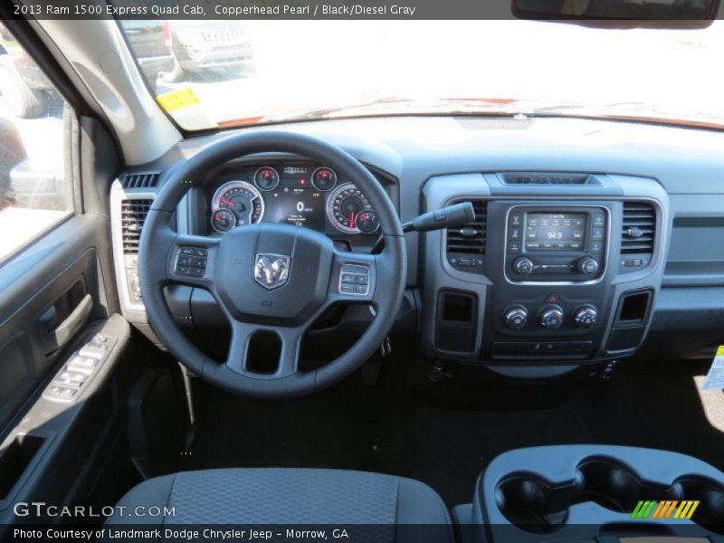 Copperhead Pearl / Black/Diesel Gray 2013 Ram 1500 Express Quad Cab