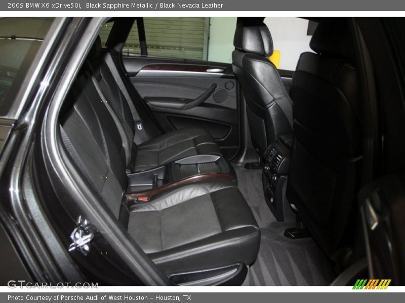 Black Sapphire Metallic / Black Nevada Leather 2009 BMW X6 xDrive50i