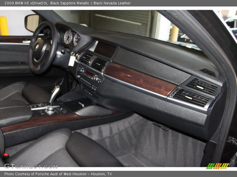 Black Sapphire Metallic / Black Nevada Leather 2009 BMW X6 xDrive50i