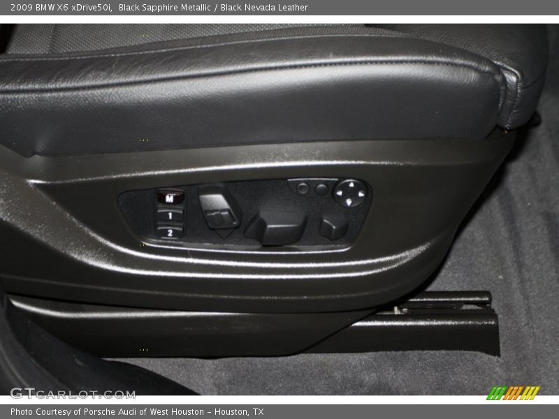 Black Sapphire Metallic / Black Nevada Leather 2009 BMW X6 xDrive50i