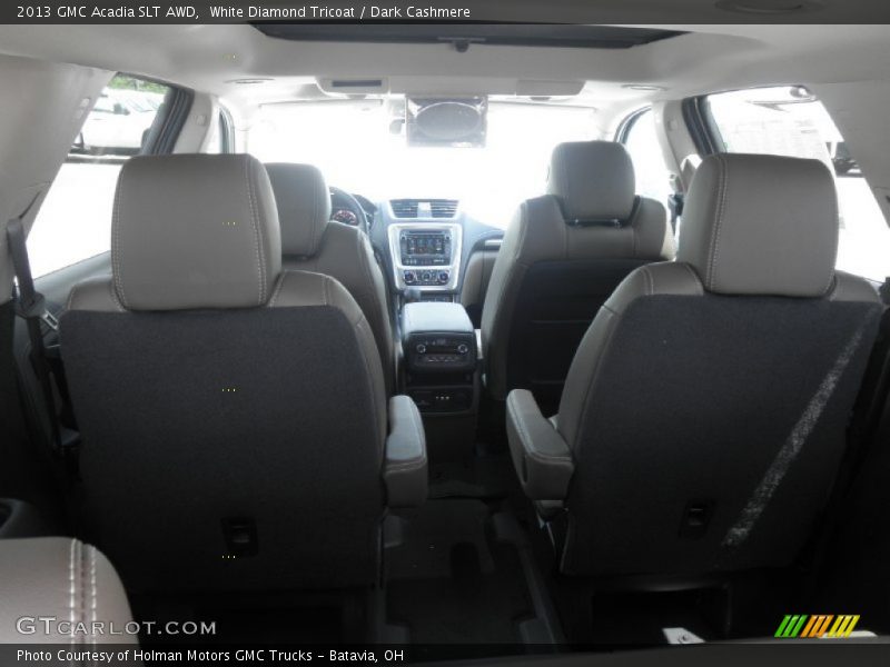 White Diamond Tricoat / Dark Cashmere 2013 GMC Acadia SLT AWD