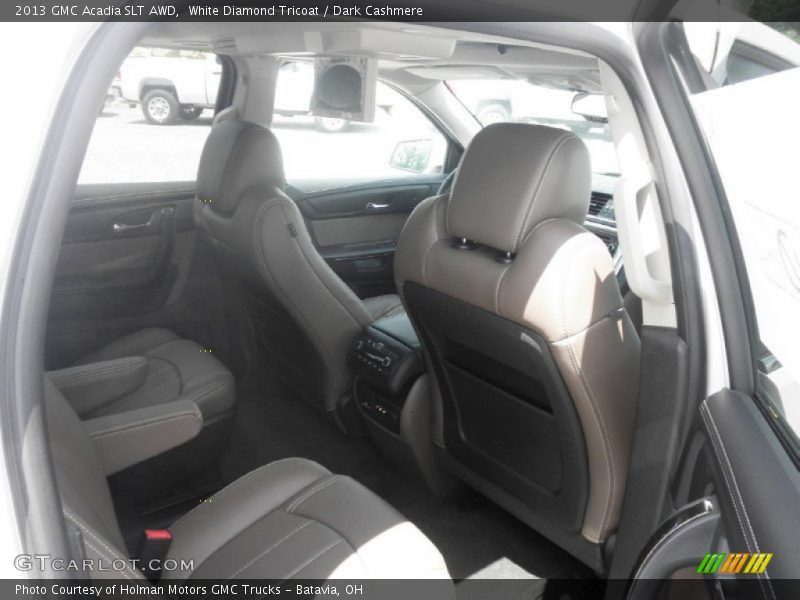 White Diamond Tricoat / Dark Cashmere 2013 GMC Acadia SLT AWD