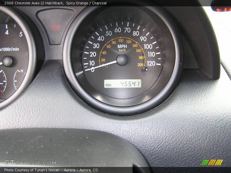 Spicy Orange / Charcoal 2006 Chevrolet Aveo LS Hatchback