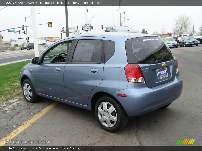 Icelandic Blue / Charcoal Black 2007 Chevrolet Aveo 5 Hatchback