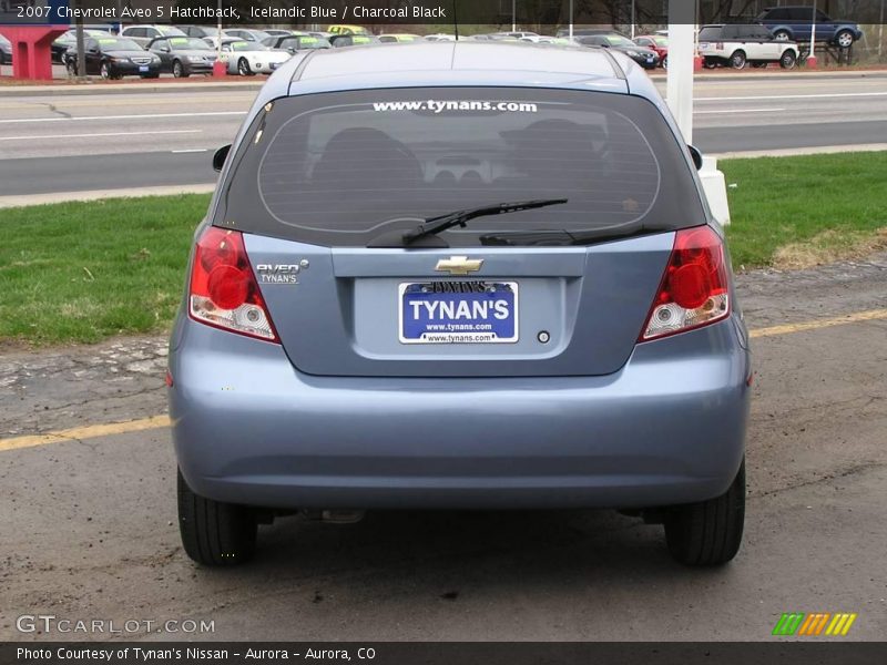 Icelandic Blue / Charcoal Black 2007 Chevrolet Aveo 5 Hatchback