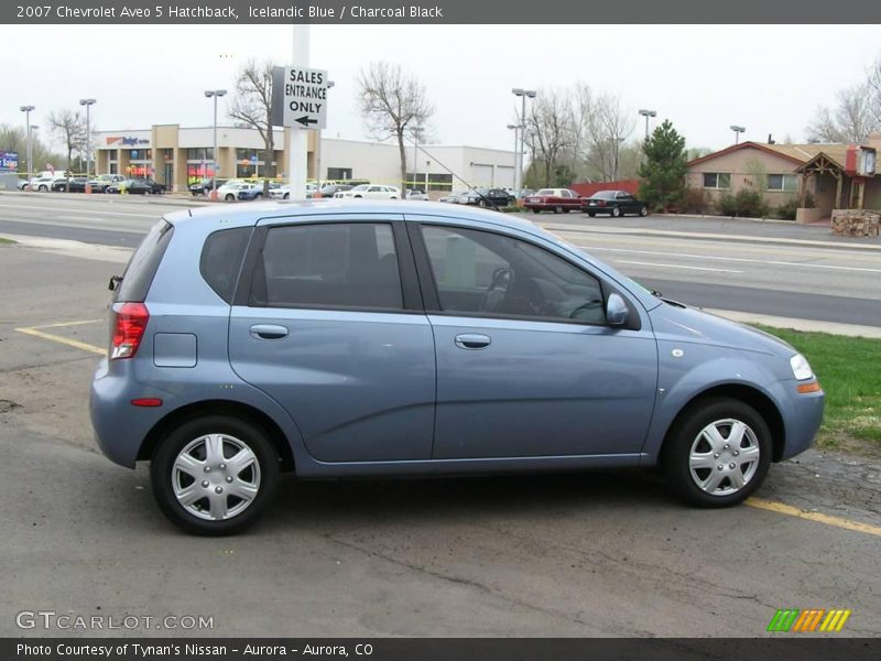 Icelandic Blue / Charcoal Black 2007 Chevrolet Aveo 5 Hatchback