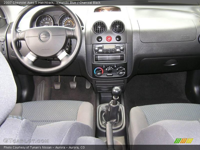 Icelandic Blue / Charcoal Black 2007 Chevrolet Aveo 5 Hatchback