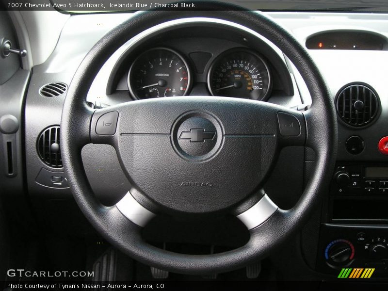 Icelandic Blue / Charcoal Black 2007 Chevrolet Aveo 5 Hatchback