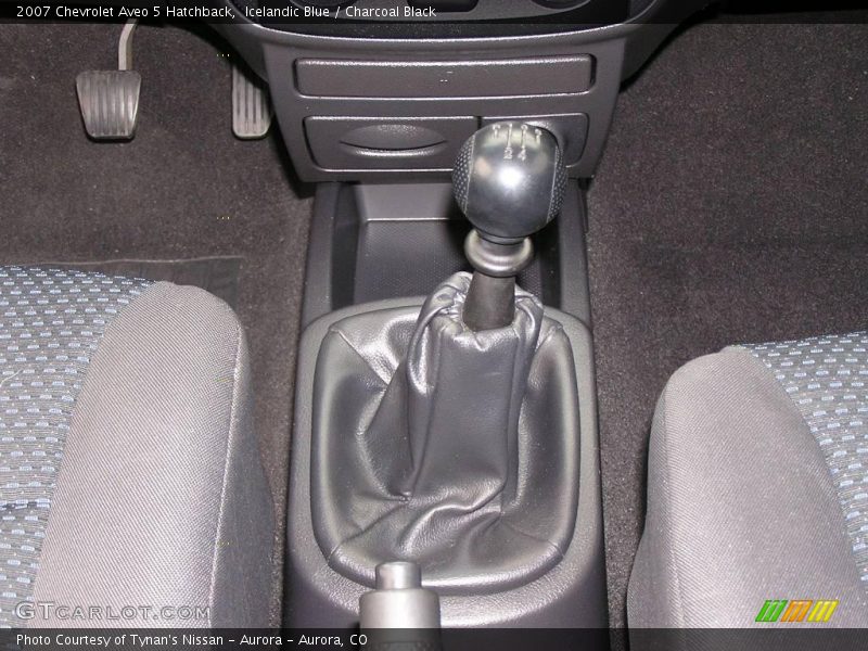 Icelandic Blue / Charcoal Black 2007 Chevrolet Aveo 5 Hatchback