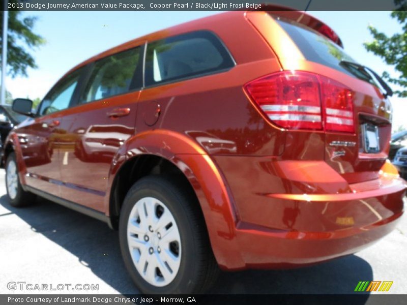 Copper Pearl / Black/Light Frost Beige 2013 Dodge Journey American Value Package