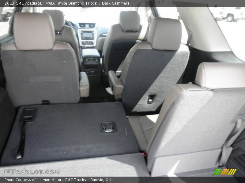 White Diamond Tricoat / Dark Cashmere 2013 GMC Acadia SLT AWD
