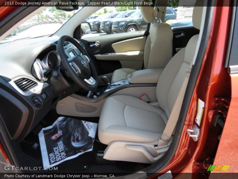 Copper Pearl / Black/Light Frost Beige 2013 Dodge Journey American Value Package