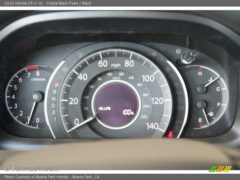 Crystal Black Pearl / Black 2013 Honda CR-V LX