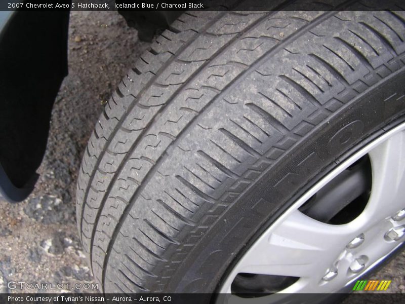 Icelandic Blue / Charcoal Black 2007 Chevrolet Aveo 5 Hatchback