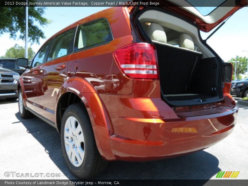 Copper Pearl / Black/Light Frost Beige 2013 Dodge Journey American Value Package