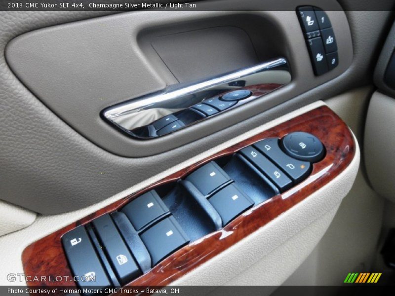 Champagne Silver Metallic / Light Tan 2013 GMC Yukon SLT 4x4