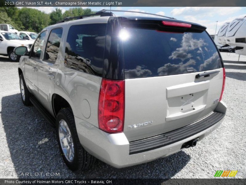 Champagne Silver Metallic / Light Tan 2013 GMC Yukon SLT 4x4