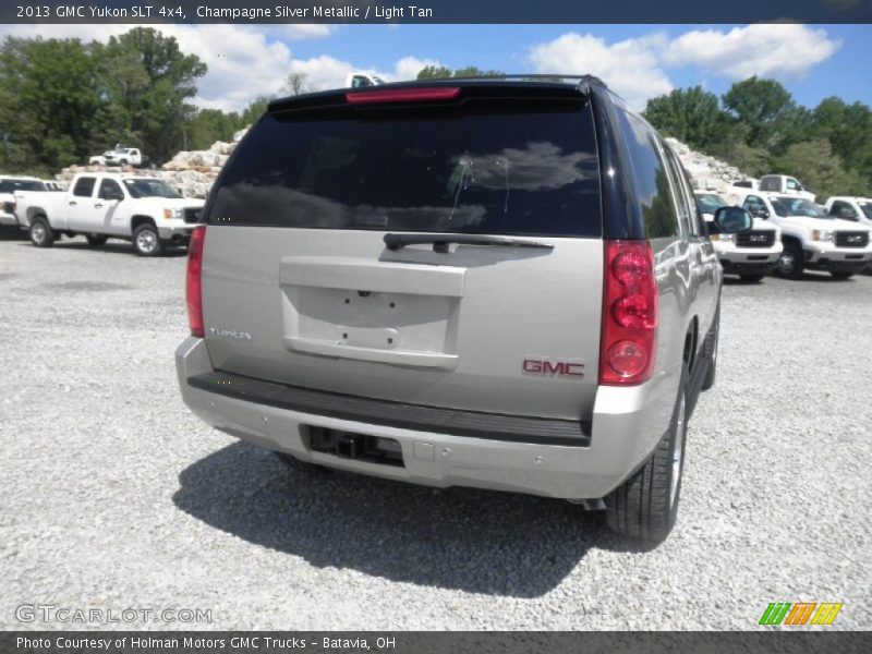 Champagne Silver Metallic / Light Tan 2013 GMC Yukon SLT 4x4