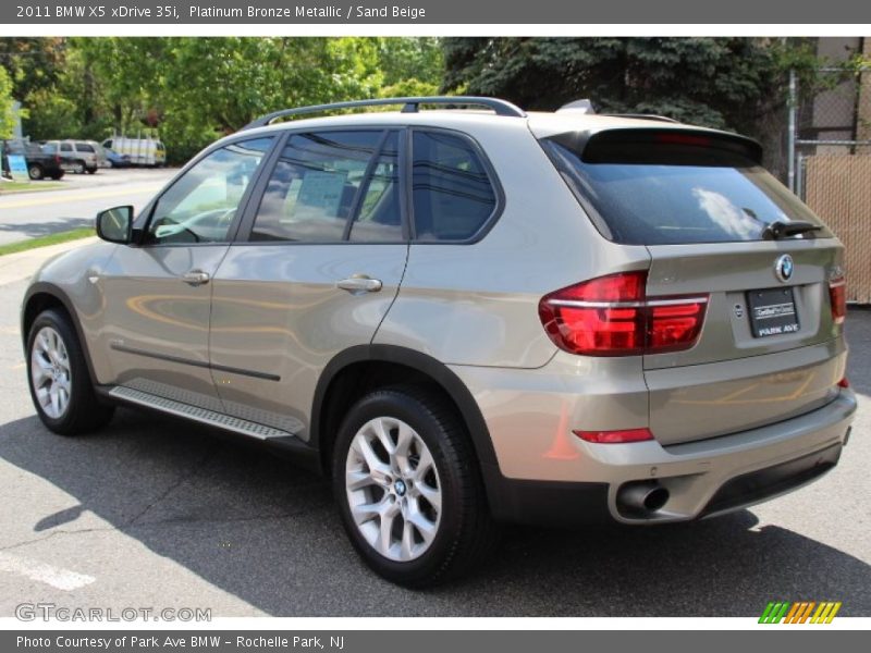 Platinum Bronze Metallic / Sand Beige 2011 BMW X5 xDrive 35i