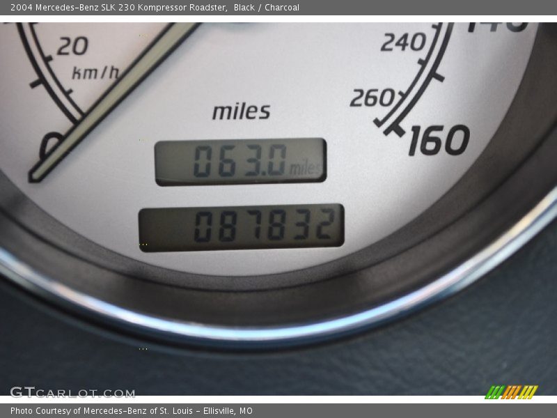 Black / Charcoal 2004 Mercedes-Benz SLK 230 Kompressor Roadster
