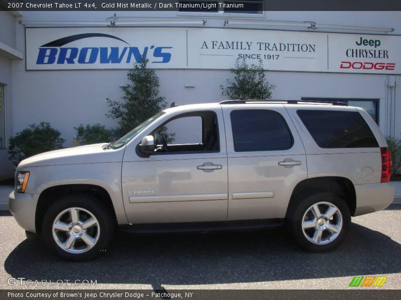 Gold Mist Metallic / Dark Titanium/Light Titanium 2007 Chevrolet Tahoe LT 4x4