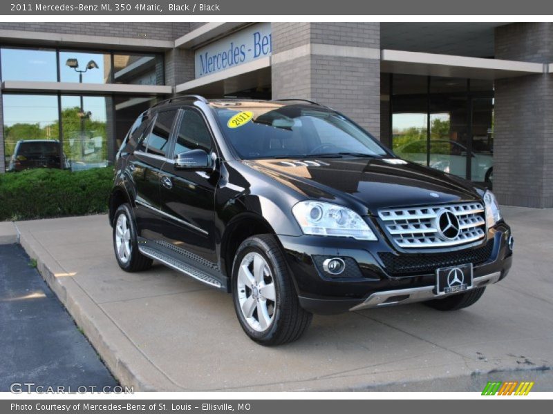 Black / Black 2011 Mercedes-Benz ML 350 4Matic