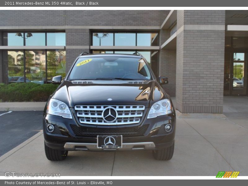 Black / Black 2011 Mercedes-Benz ML 350 4Matic