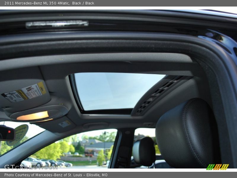 Black / Black 2011 Mercedes-Benz ML 350 4Matic