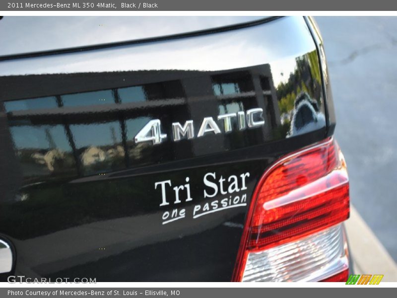 Black / Black 2011 Mercedes-Benz ML 350 4Matic