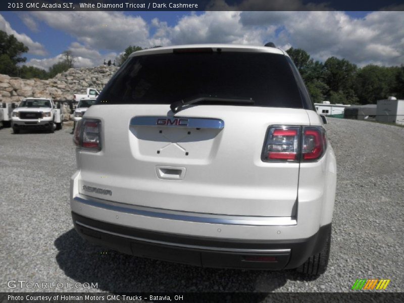 White Diamond Tricoat / Dark Cashmere 2013 GMC Acadia SLT