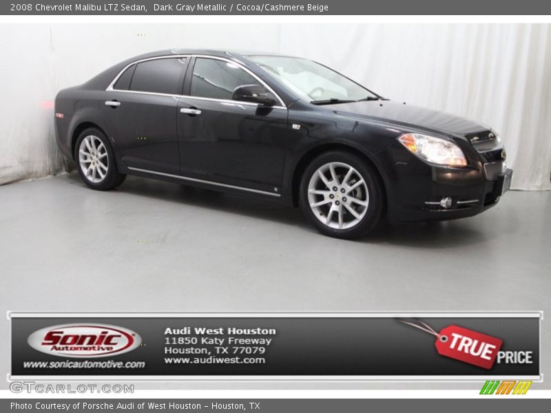 Dark Gray Metallic / Cocoa/Cashmere Beige 2008 Chevrolet Malibu LTZ Sedan