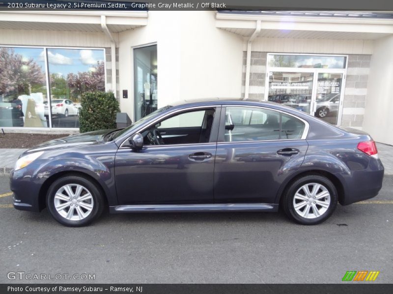Graphite Gray Metallic / Off Black 2010 Subaru Legacy 2.5i Premium Sedan