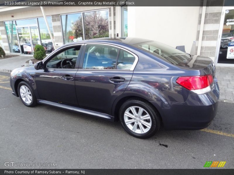 Graphite Gray Metallic / Off Black 2010 Subaru Legacy 2.5i Premium Sedan