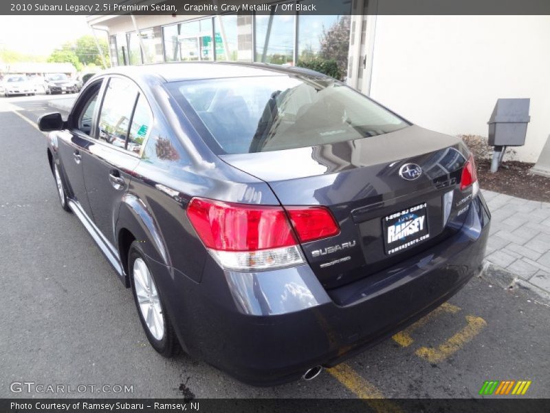 Graphite Gray Metallic / Off Black 2010 Subaru Legacy 2.5i Premium Sedan