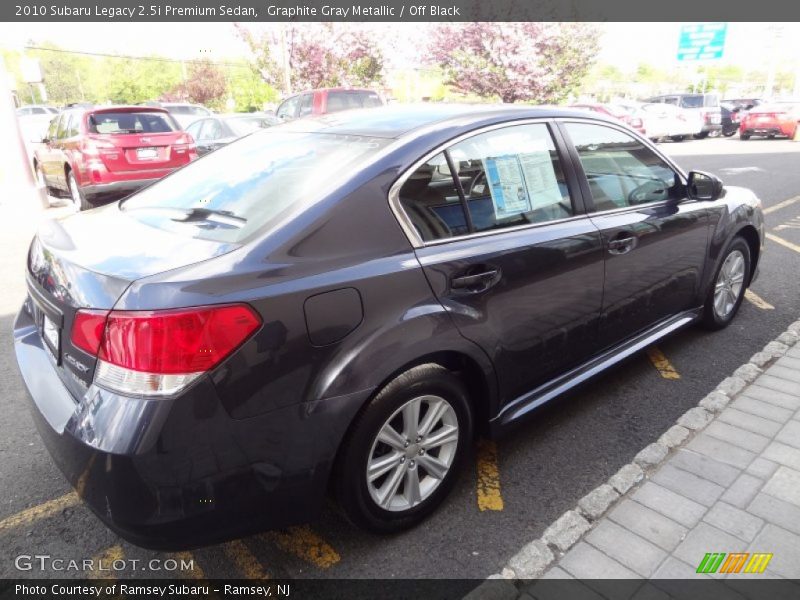 Graphite Gray Metallic / Off Black 2010 Subaru Legacy 2.5i Premium Sedan