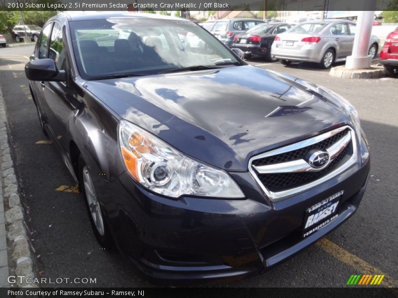 Graphite Gray Metallic / Off Black 2010 Subaru Legacy 2.5i Premium Sedan