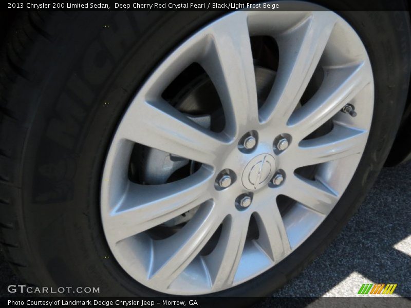 Deep Cherry Red Crystal Pearl / Black/Light Frost Beige 2013 Chrysler 200 Limited Sedan