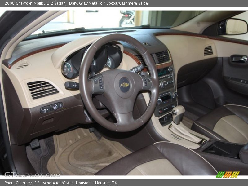 Dark Gray Metallic / Cocoa/Cashmere Beige 2008 Chevrolet Malibu LTZ Sedan