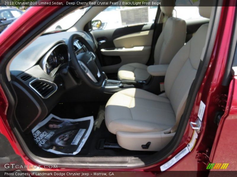 Deep Cherry Red Crystal Pearl / Black/Light Frost Beige 2013 Chrysler 200 Limited Sedan