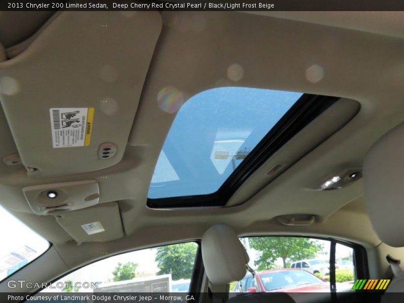 Deep Cherry Red Crystal Pearl / Black/Light Frost Beige 2013 Chrysler 200 Limited Sedan