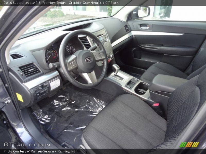  2010 Legacy 2.5i Premium Sedan Off Black Interior
