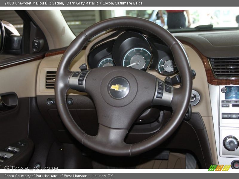 Dark Gray Metallic / Cocoa/Cashmere Beige 2008 Chevrolet Malibu LTZ Sedan