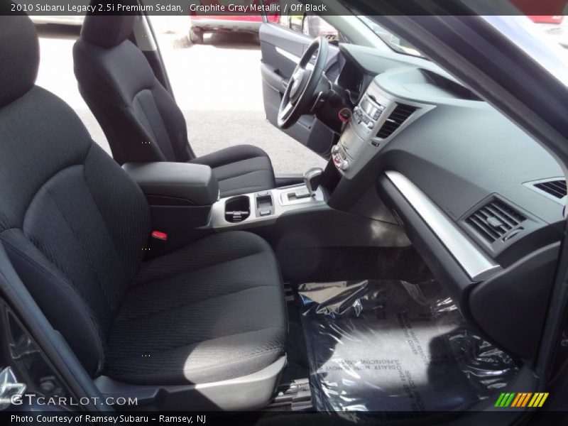 Graphite Gray Metallic / Off Black 2010 Subaru Legacy 2.5i Premium Sedan